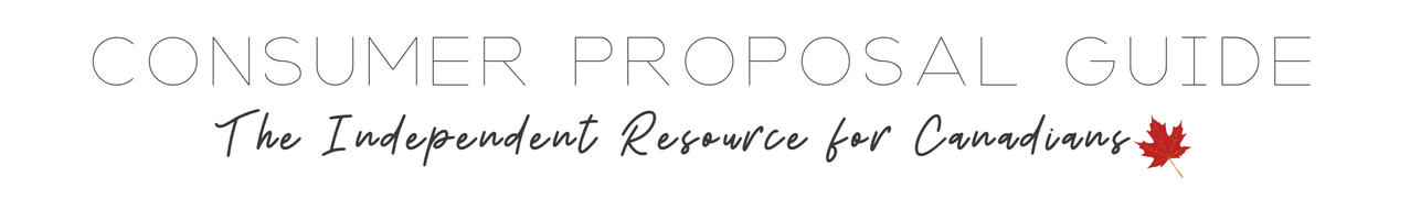 Consumer Proposal Guide Consumer Proposal Guide